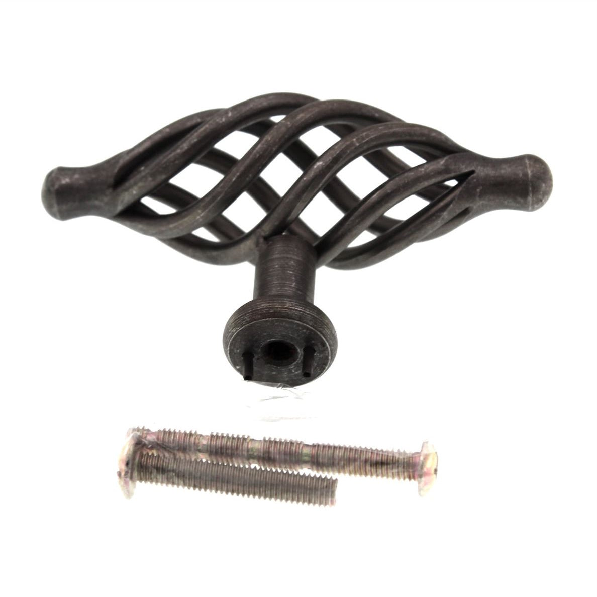 Top Knobs Normandy Birdcage Twist 3 1/4" Cabinet T Knob Pewter M625