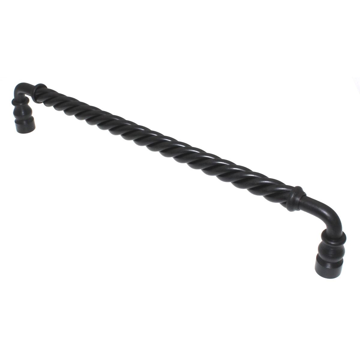 Top Knobs Normandy Cabinet Arch Pull Twisted 12" CTC Patina Black M677