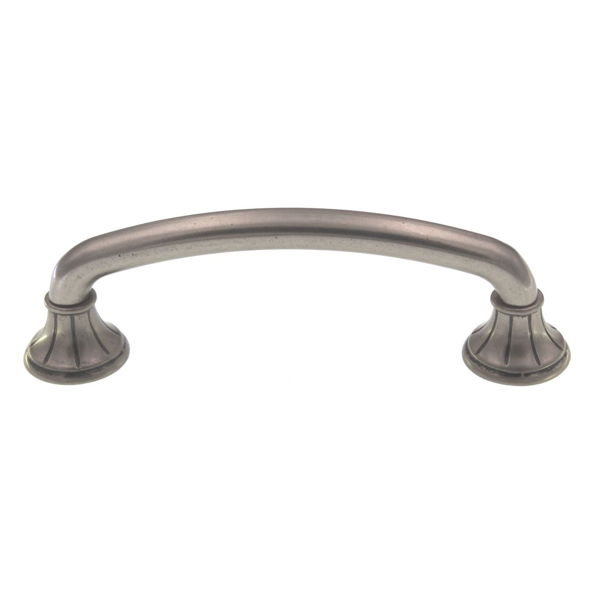 Top Knobs Edwardian Lund Cabinet Arch Pull 4" CTC Pewter Antique M965
