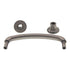 Top Knobs Edwardian Lund Cabinet Arch Pull 4" CTC Pewter Antique M965