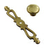 Belwith Manor House Brass 1 1/8" Cabinet Knob With Backplate N13984-9998
