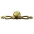 Belwith Manor House Brass 1 1/8" Cabinet Knob With Backplate N13984-9998