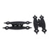 Pair Hickory Surface Mount Colonial Black Flush "H" Cabinet Hinges P106-CB