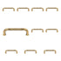 10 Pack Belwith Keeler Annapolis P116 Sherwood Antique Brass 3"cc Solid Brass Handle Pull