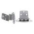 Pair Hickory Hardware Polished Chrome 3/8" Inset Hinges Non Self-Closing P140-26