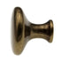 Hickory Hardware Conquest Lustre Brass Round Smooth 1 1/8" Cabinet Knob P14255-LB
