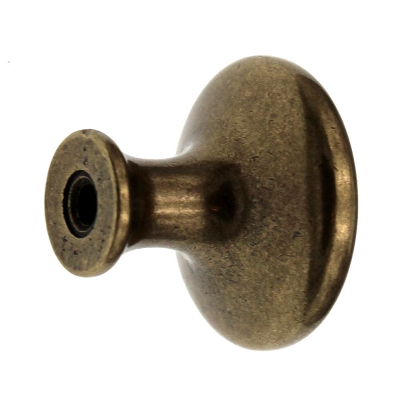 Hickory Hardware Conquest Lustre Brass Round Smooth 1 1/8" Cabinet Knob P14255-LB