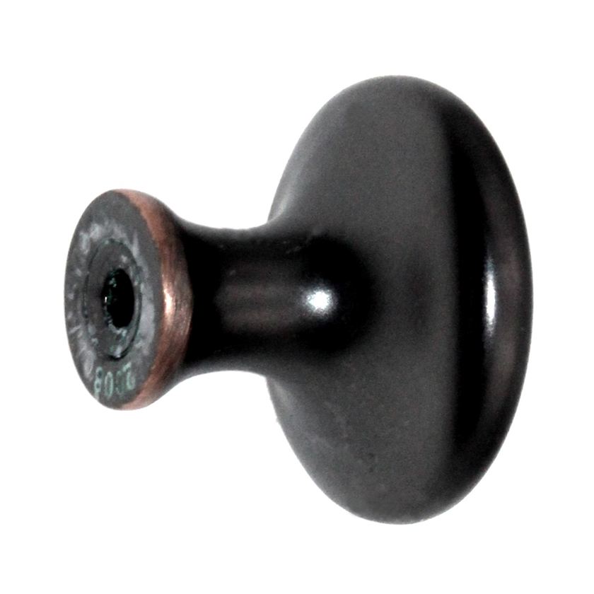 Hickory Hardware Conquest 1 1/8" Round Cabinet Knob Oil-Rubbed Bronze P14255-OBH