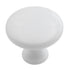 Hickory Hardware Conquest 1 1/8" Round White Coated Metal Cabinet Knob P14255-W