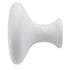 10 Pack Hickory Hardware Conquest 1 1/8" Round White Metal Cabinet Knob P14255-W
