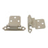 Pair Almond Powder P143-A3 Hickory 3/8" Inset Self-Closing Cabinet Hinges