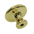 Belwith Conquest Polished Brass 1 3/16" Ridged Cabinet Knob P14402-3