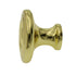 Belwith Conquest Polished Brass 1 3/16" Ridged Cabinet Knob P14402-3