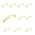 10 Pack Hickory Conquest P14441-3 Polished Brass 3"cc Arch Cabinet Handle Pull