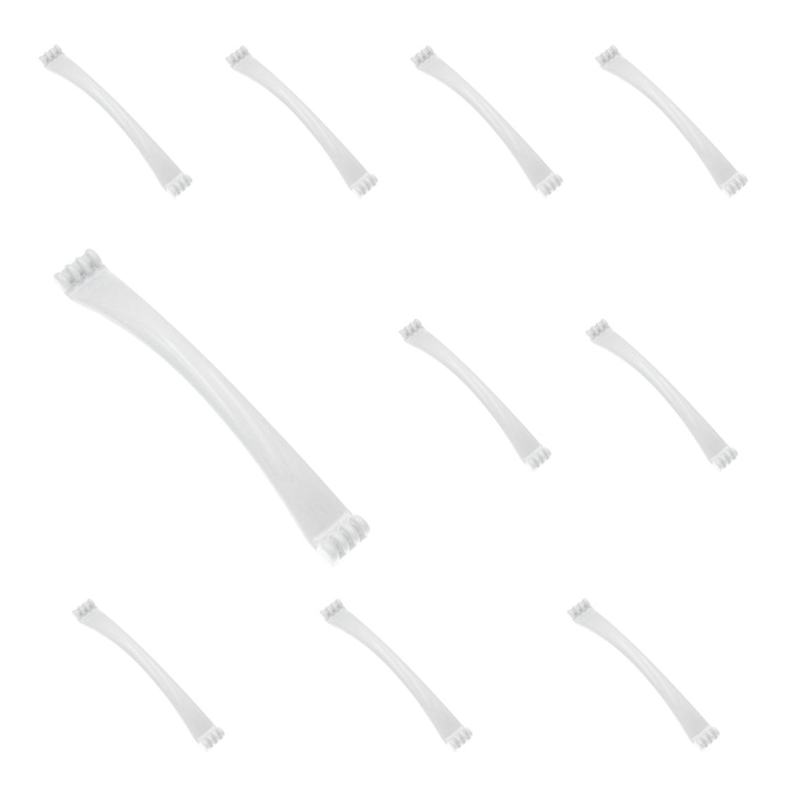 10 Pack Hickory Hardware Conquest White Cabinet 3"cc Handle Pull P14461-W