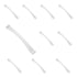 10 Pack Hickory Hardware Conquest White Cabinet 3"cc Handle Pull P14461-W