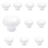 10 Pack P14630-W White Finish 1 1/8" Mushroom Cabinet Knob Pull Belwith Conquest