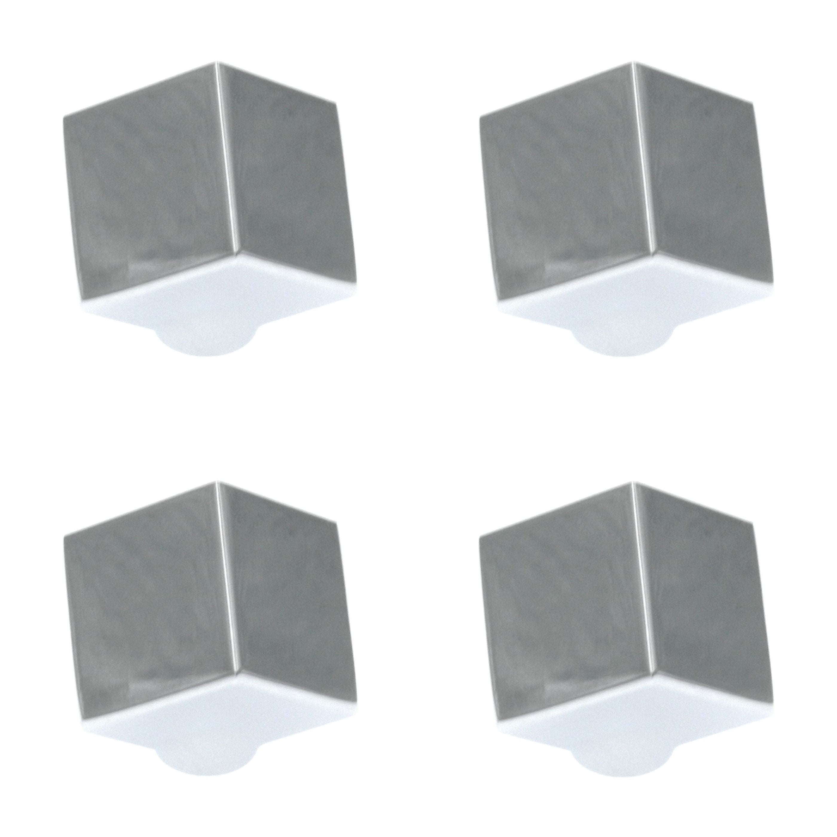 4 Pack Hickory Hardware Euro-Contemporary 1 1/2" Chrome Cabinet Knobs P2160-CH