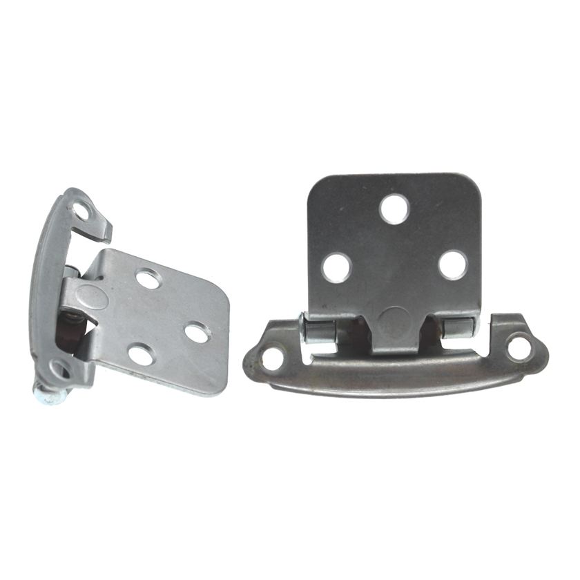Pair Chromolux P244-CLX Hickory Flush Self-Closing Cabinet Hinges