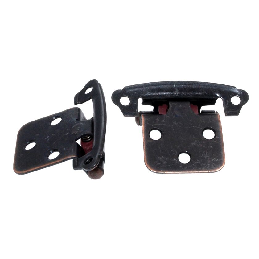 Pair Hickory Hardware P244-OBH Oil Rubbed Bronze Self Closing Cabinet Hinges
