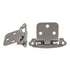 Pair Satin Nickel P244-SN Hickory Flush Self-Closing Cabinet Hinges