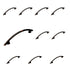 10 Pack Hickory Metropolis P2922-OBH Oil Rubbed Bronze Highlighted 3 3/4" (96mm)cc Handle Pull