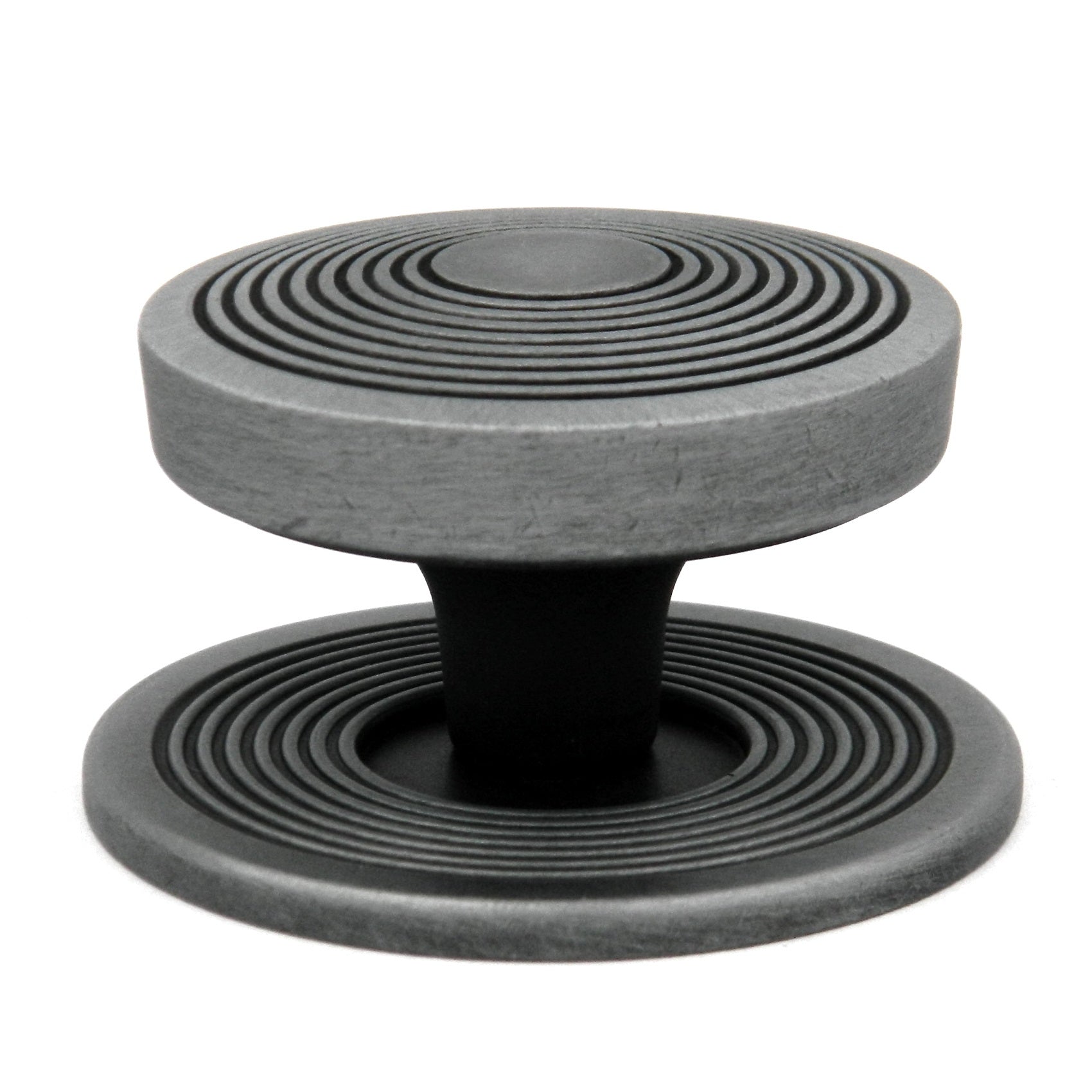 10 Pack Hickory Hardware Encore Knob 2" Backplate Satin Pewter Antique P3122-SPA