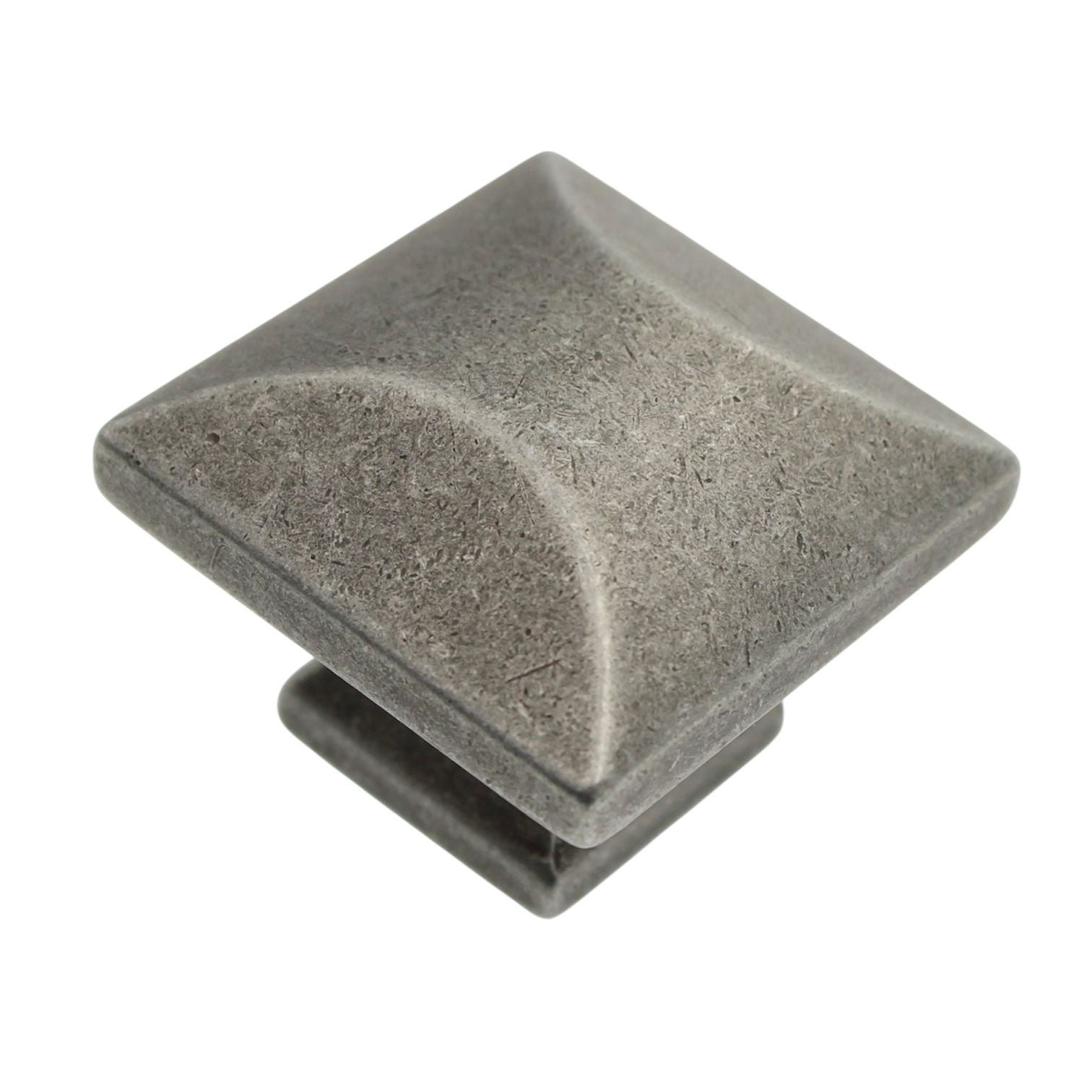 Warwick Extensisty Weathered Nickel 1 1/4" Square Cabinet Knob P3428-WN