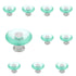 10 Pack Belwith Keeler Eclectic Accents 1 5/8" Frosted Blue and Chrome Cabinet Knob P3685-FB