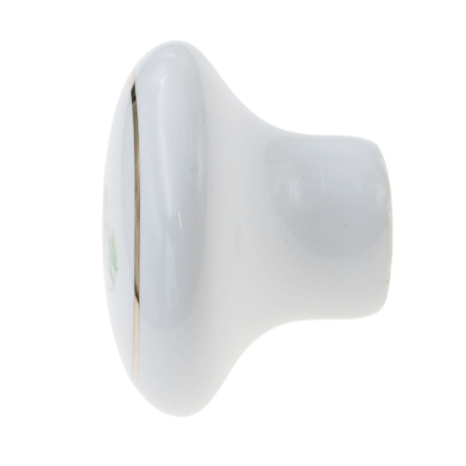 Liberty Ceramic White Pink Ceramic Flower 1 5/16" Knob P40011H-W-C7