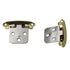 1 Pair Belwith P50010F-PBCH Chrome, Polished Brass Self-Closing Cabinet Hinges