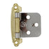 1 Pair Belwith P50010F-PBCH Chrome, Polished Brass Self-Closing Cabinet Hinges