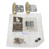 1 Pair Belwith P50010F-PBCH Chrome, Polished Brass Self-Closing Cabinet Hinges