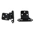 Pair of Belwith 3/8" Inset Hinges Black P50030F-22