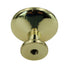 Pack of 25 P50162-PBW-C Polished Brass 1 1/4" Cabinet Knob White Center Liberty