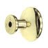 Pack of 25 P50162-PBW-C Polished Brass 1 1/4" Cabinet Knob White Center Liberty
