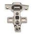 Hickory Nickel Slide-on 100 deg. Half Overlay Concealed Euro Hinge P5110-14