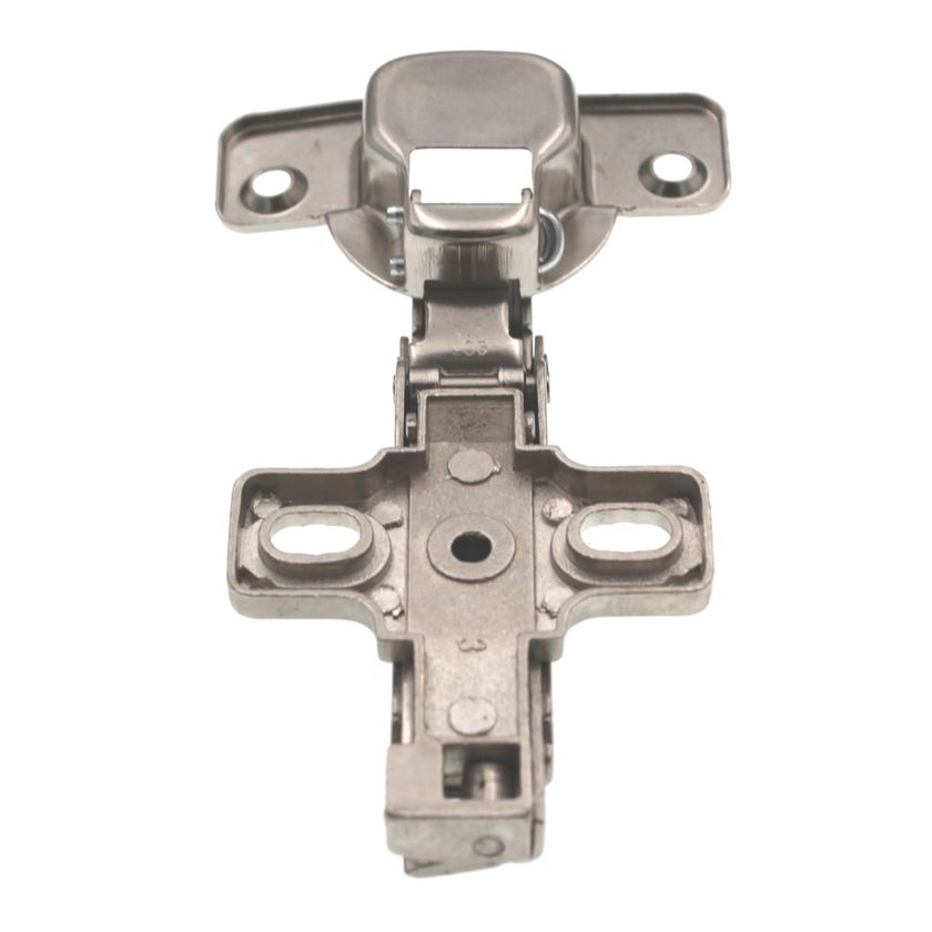 Hickory Nickel Slide-on 100 deg. Half Overlay Concealed Euro Hinge P5110-14
