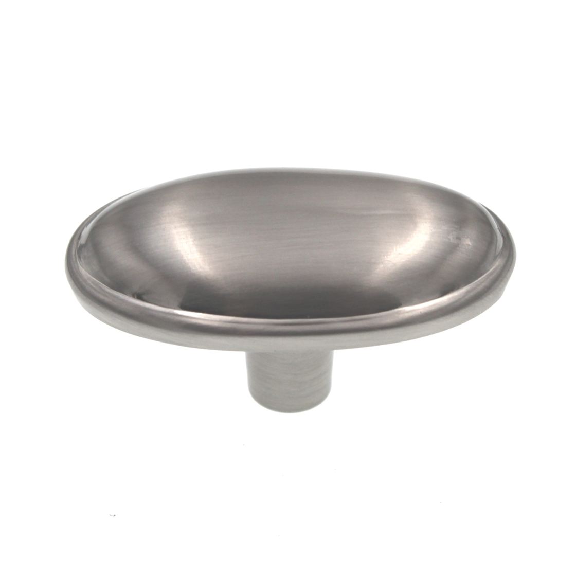 Hickory Hardware Tranquility Satin Chrome Oval Smooth Dome 1 11/16" Cabinet Knob P517-SC