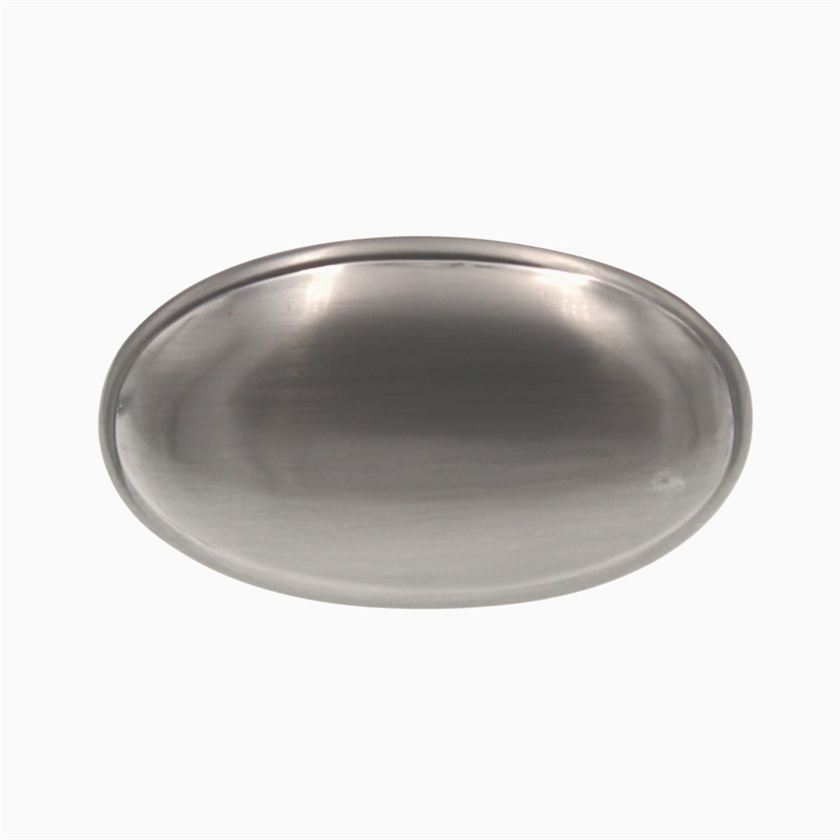 Hickory Hardware Tranquility Satin Chrome Oval Smooth Dome 1 11/16" Cabinet Knob P517-SC