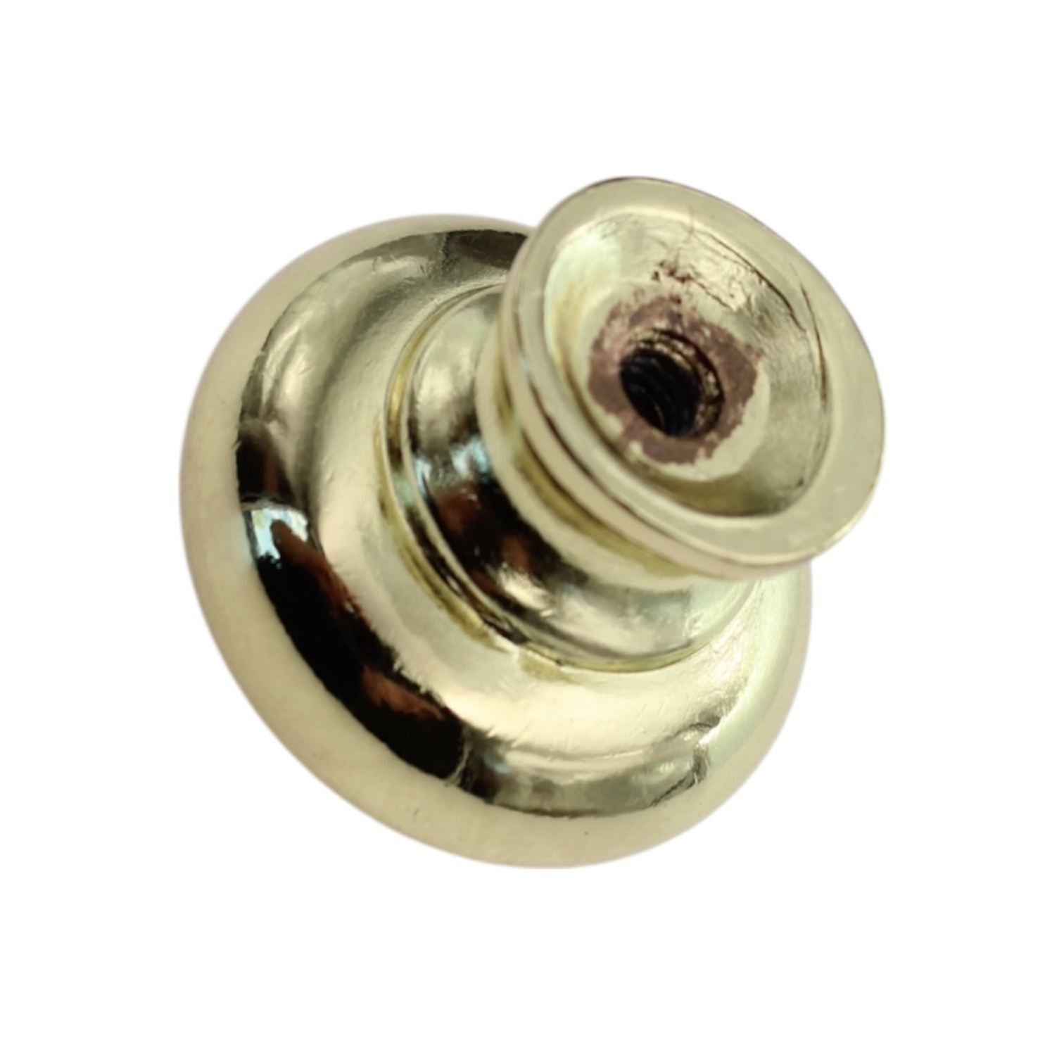 Hickory Hardware Tranquility Polished Brass Round Smooth 1 1/8" Cabinet Knob P770-3