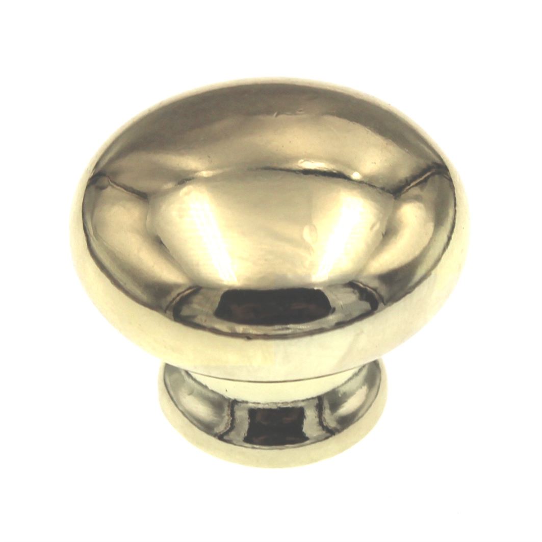 10 Pack Hickory Tranquility P770-3 Polished Brass 1 1/8" Cabinet Knob Pulls