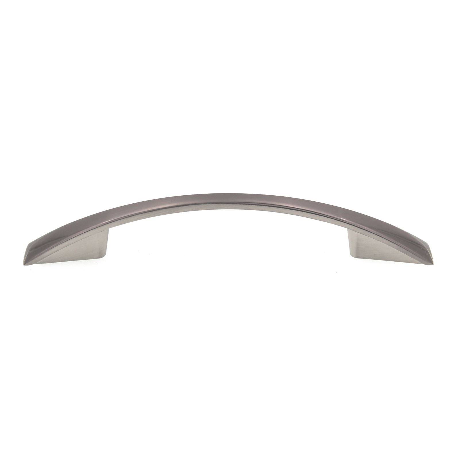 Pride Modern Bow Cabinet Arch Pull 3 3/4" (96mm) Ctr Satin Nickel P82103-SN