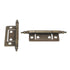 Hickory Hardware Self Mortise 2" Minaret Cabinet Hinges Antique Brass P8294-AB