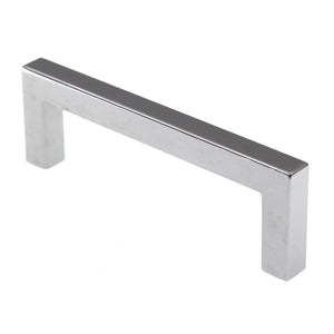 Pride Modern Square Cabinet Bar Pull 3 3/4" (96mm) Ctr Polished Chrome P87226-PC