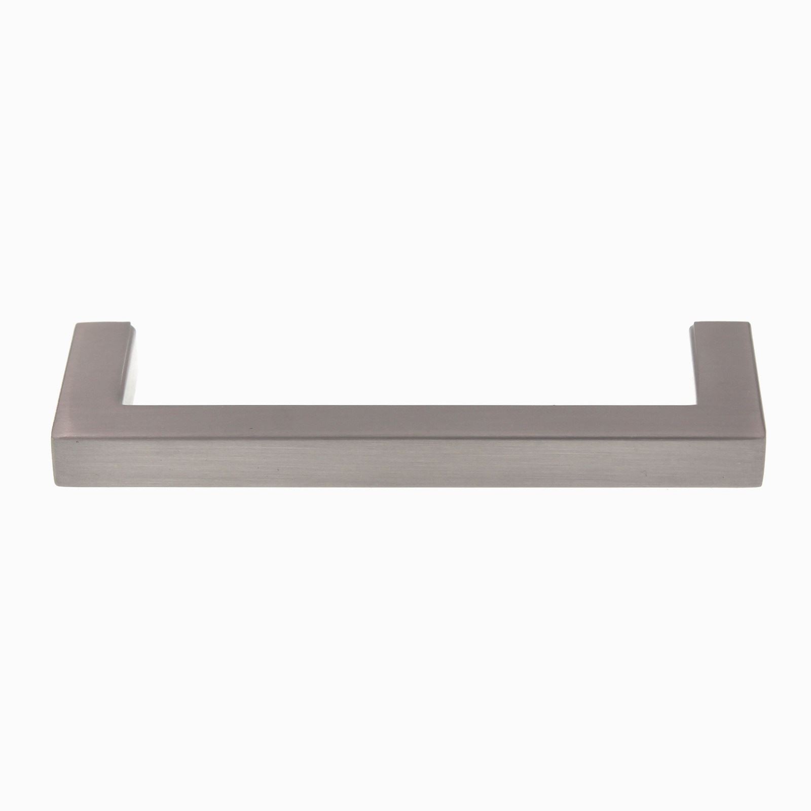 Pride Modern Square Cabinet Bar Pull 3 3/4" (96mm) Ctr Satin Nickel P87226-SN
