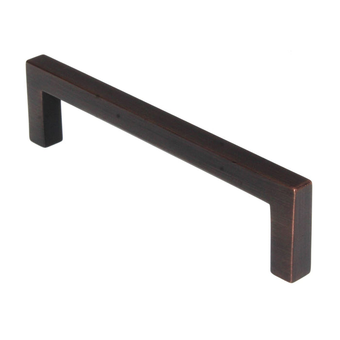 Pride Modern Square Cabinet Bar Pull 5" (128mm) Ctr Oil-Rubbed Bronze P87227-10B