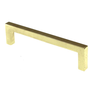 Pride Modern Square Cabinet Bar Pull 5" (128mm) Ctr Polished Brass P87227-PB