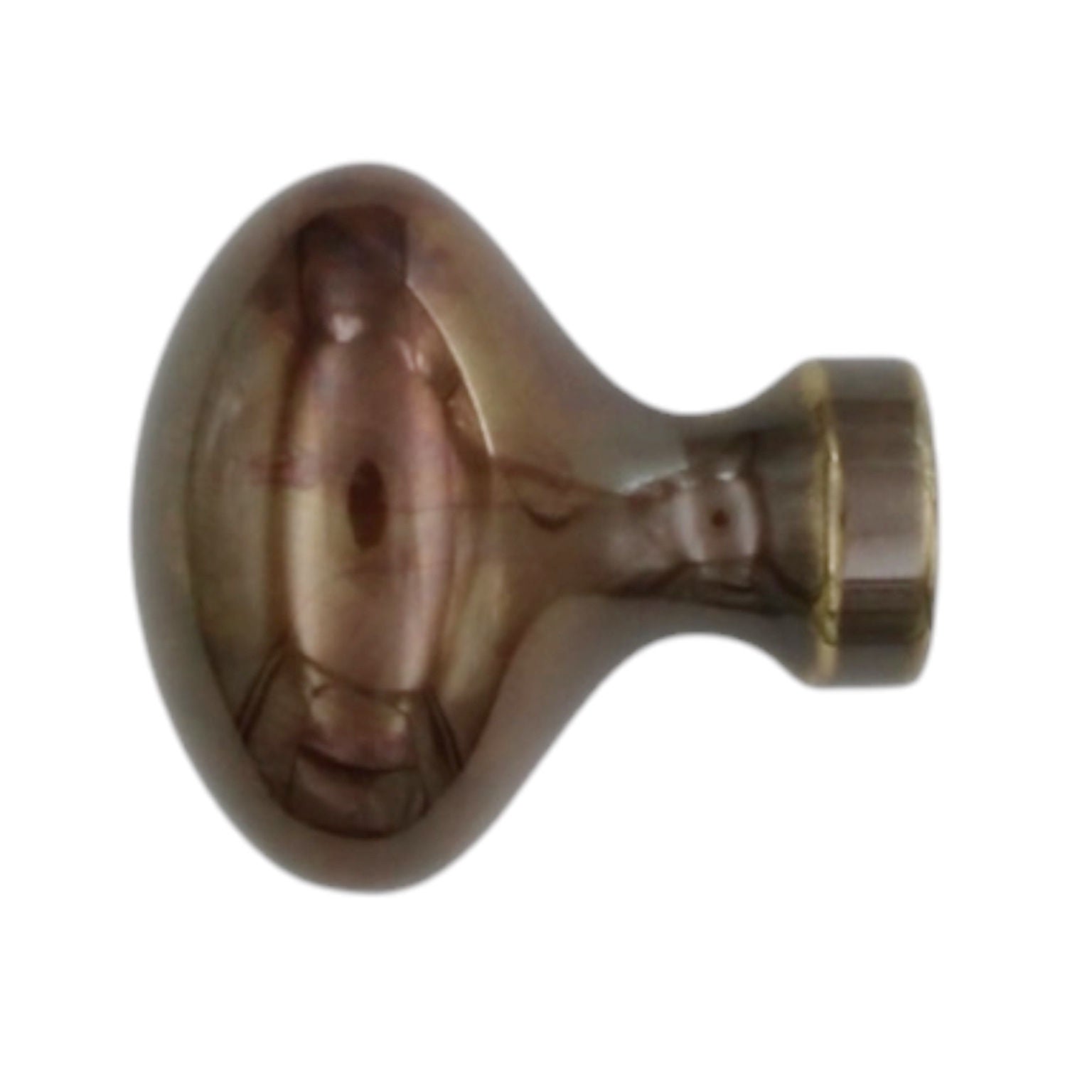Solid Brass Sherwood Antique Brass 1 1/4" Oval Cabinet Knob P9175-07