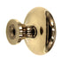 Keeler Milan Polished Brass & Polished Chrome Round Flat Top 1 1/4" Solid Brass Cabinet Knob P9805